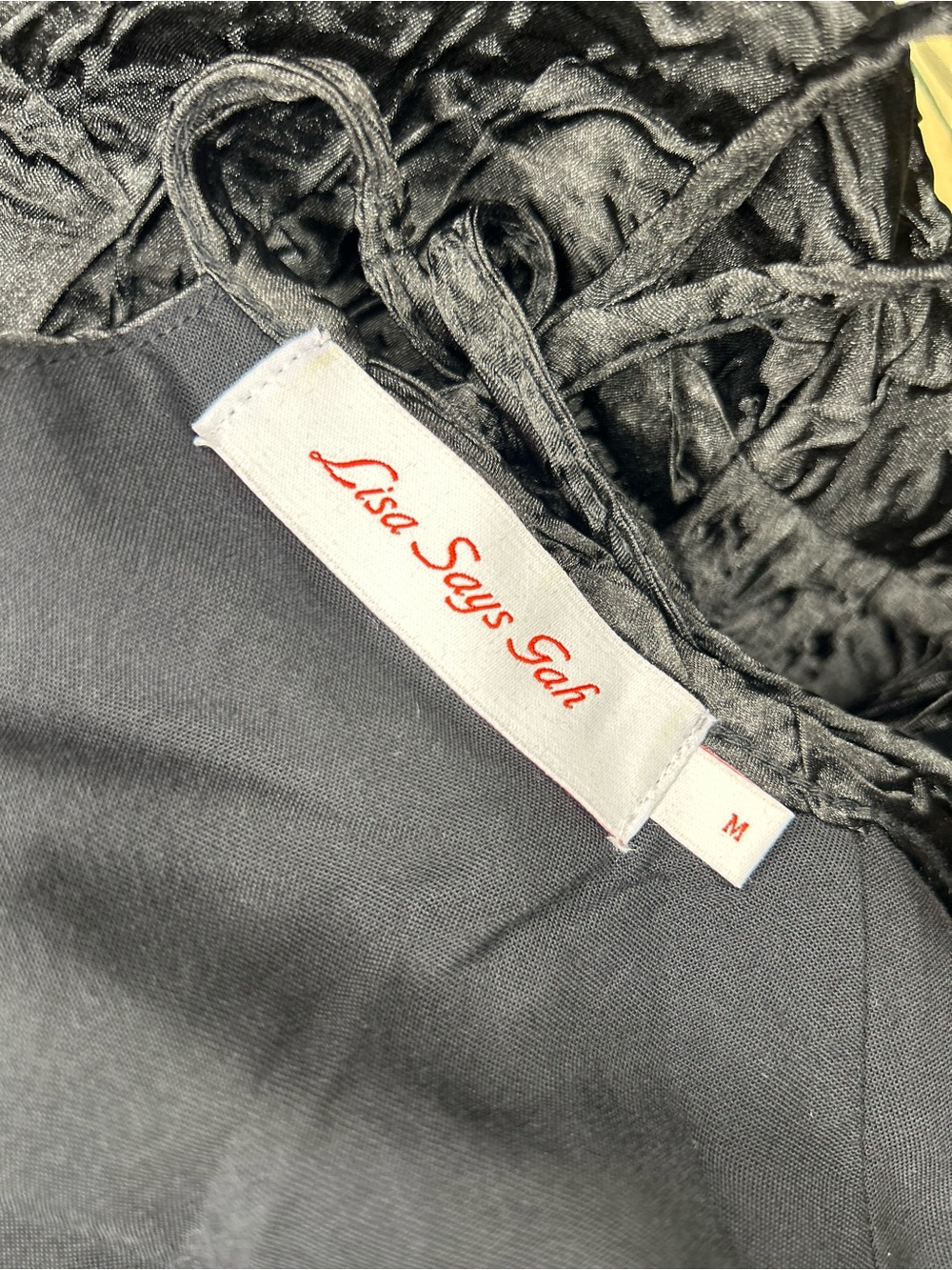 Lisa Says Gah Black Puff-Sleeve Maxi Dress - Picture 7 of 8
